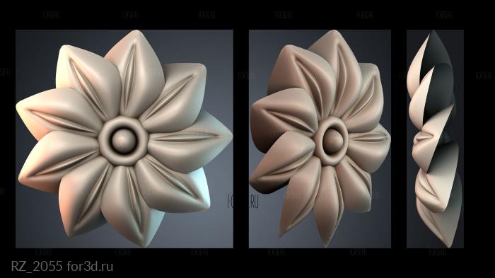 RZ_2055 3d stl for CNC