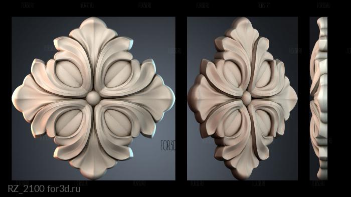 RZ_2100 3d stl for CNC
