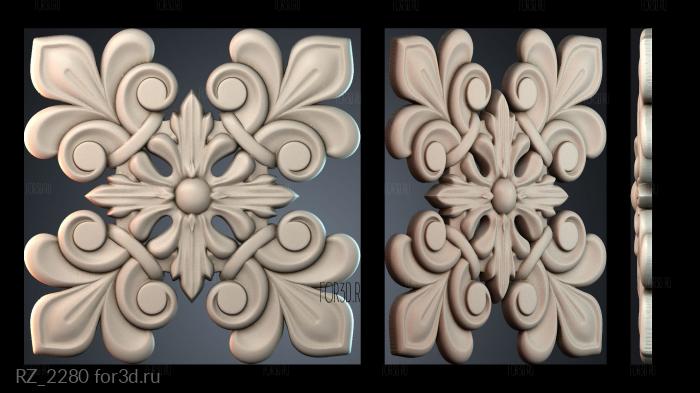 RZ_2280 3d stl for CNC