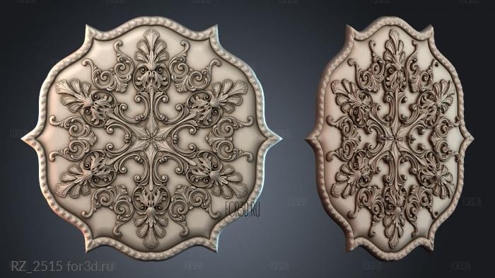 RZ_2515 3d stl for CNC