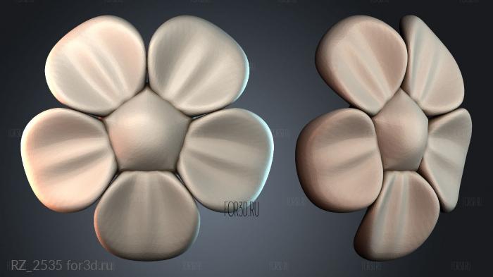 RZ_2535 3d stl for CNC