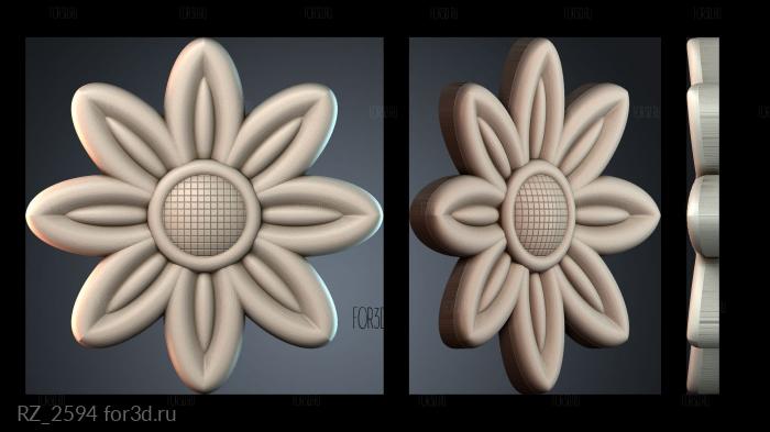 RZ_2594 3d stl for CNC