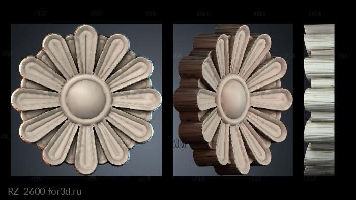 RZ_2600 3d stl модель для ЧПУ