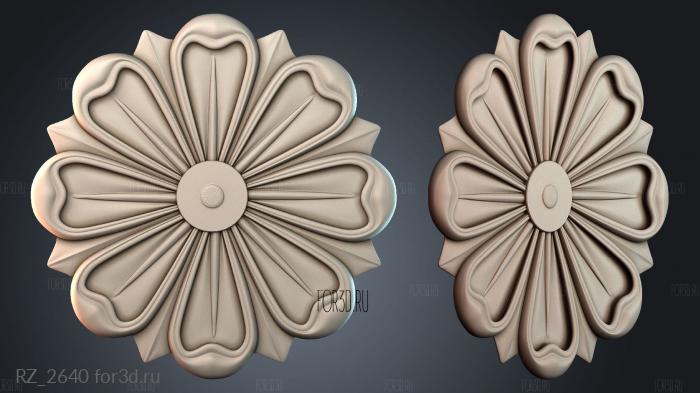 RZ_2640 3d stl for CNC