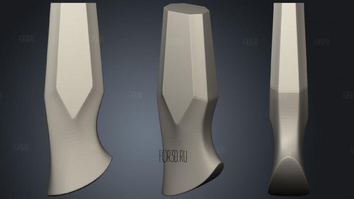 Two knife handles with guards3 3d stl модель для ЧПУ
