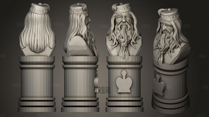 Harry Potter Chess And Checkers A Doumbledore stl model for CNC