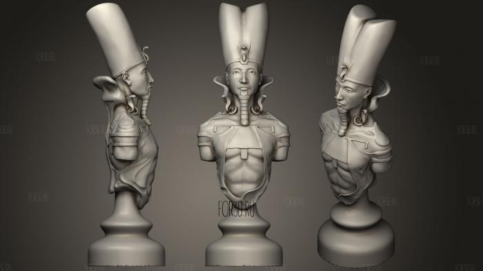 Egyptian Alive V Dead Chess Remix king stl model for CNC