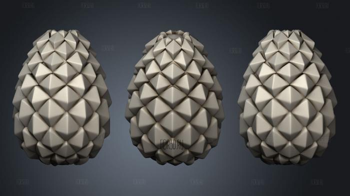 The Cone Is Carved 3d stl for CNC