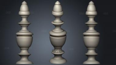 The cone is chiseled stl model for CNC