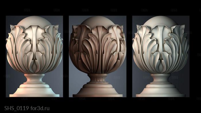 SHS_0119 3d stl for CNC