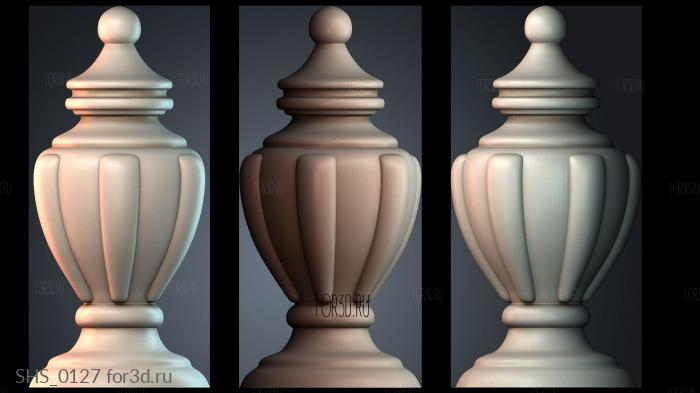 SHS_0127 3d stl for CNC