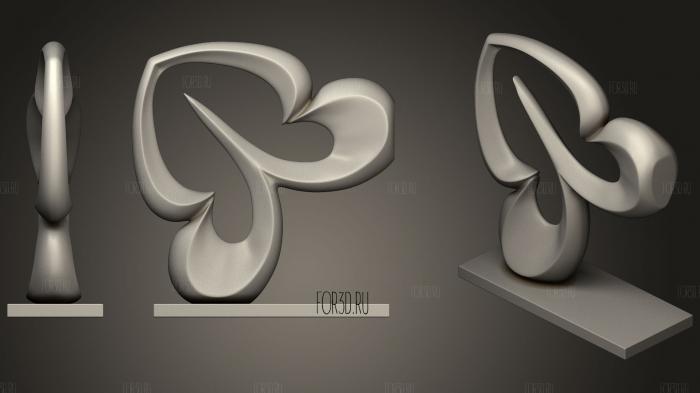 Abstract Figure M031 stl model for CNC