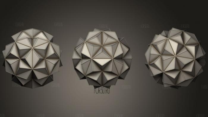 Dodecahedron Stellated type 2 stl model for CNC