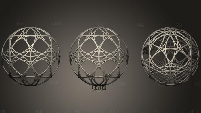 Hexahedron octahedron variations1 stl model for CNC