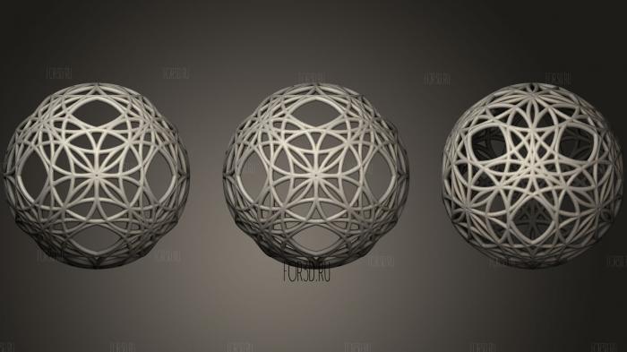 Mind 6 D Evo Sphere stl model for CNC