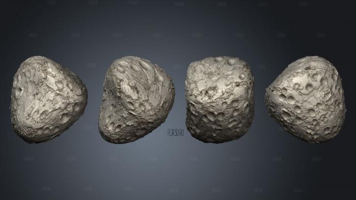 Exoplanet asteroid 04 stl model for CNC