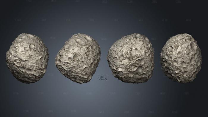 Exoplanet asteroid 05 stl model for CNC