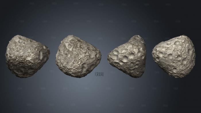 Exoplanet asteroid 06 stl model for CNC