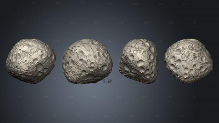 Exoplanet asteroid 07 stl model for CNC