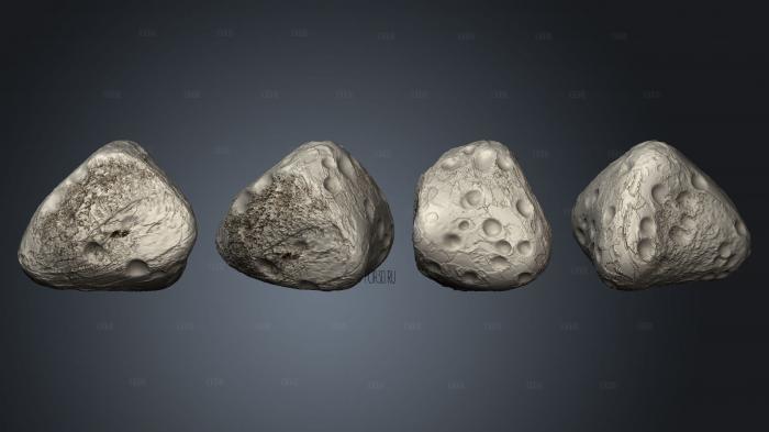 Exoplanet asteroid 09 stl model for CNC