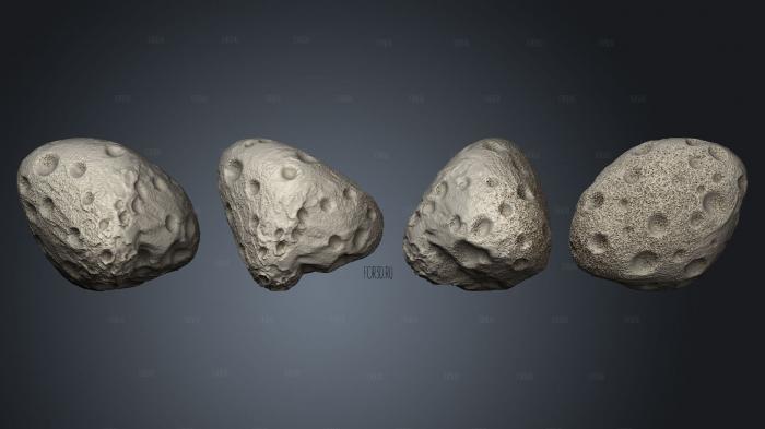 Exoplanet asteroid 10 stl model for CNC