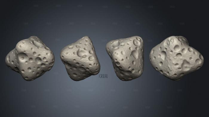Exoplanet asteroid 12 stl model for CNC