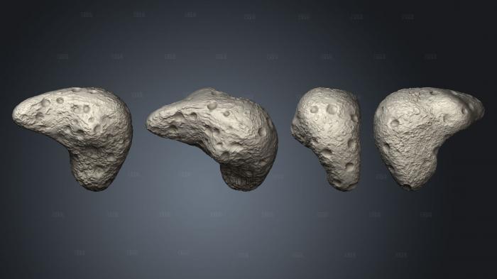 Exoplanet asteroid 13 stl model for CNC