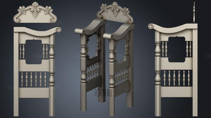 Стасидия трон 3d stl модель для ЧПУ