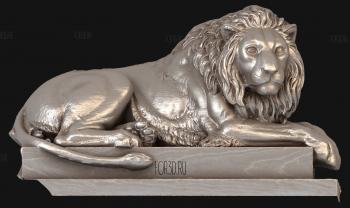 lion stl model for CNC