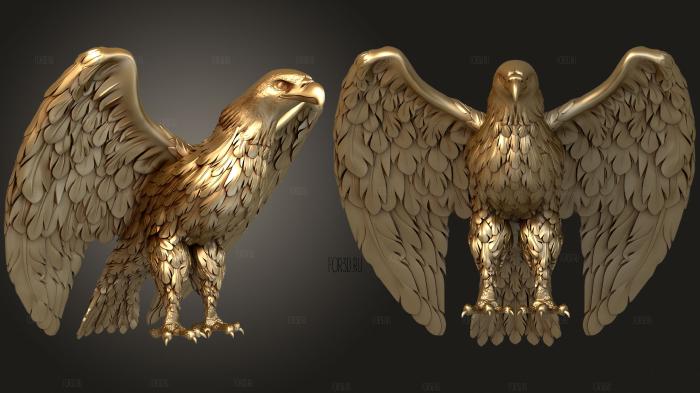 Eagle for the Lectern stl model for CNC