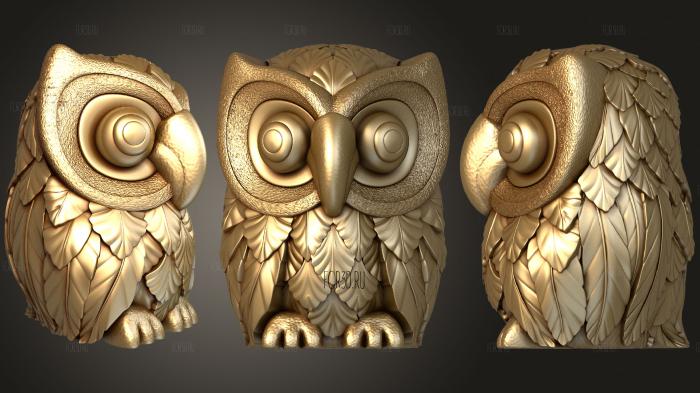 Owl stl model for CNC