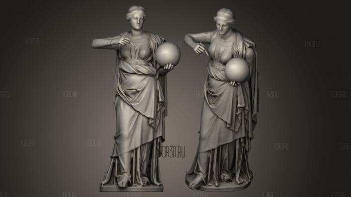 Apollo and the Muses Urania Restored stl model for CNC