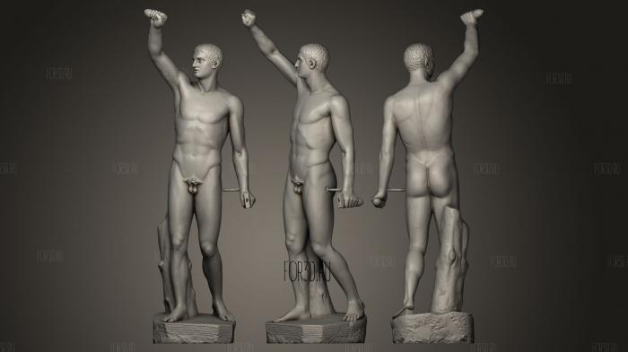 Athlete Perseus Triumphant stl model for CNC