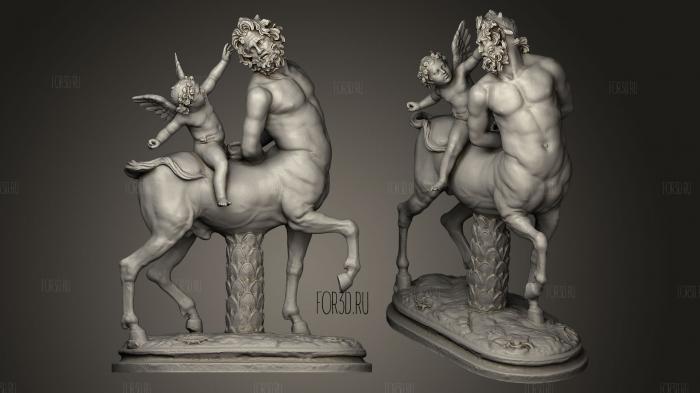 Centaur old Borghese Centaur stl model for CNC
