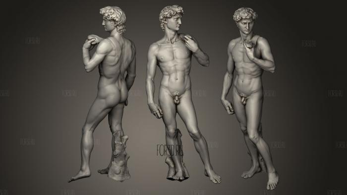 David by Michelangelo stl model for CNC