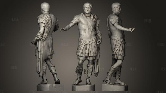 Emperor Gallienus DIVO GALLIENO stl model for CNC