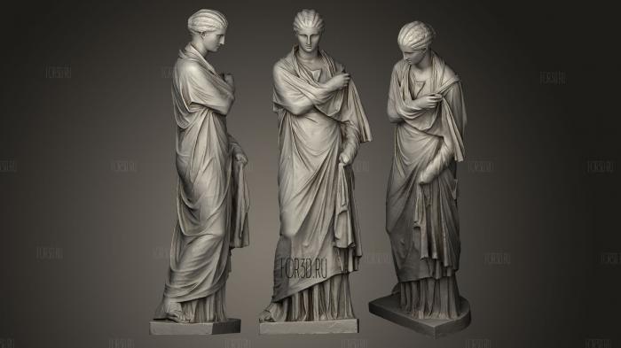 Herculaneum Woman Small stl model for CNC