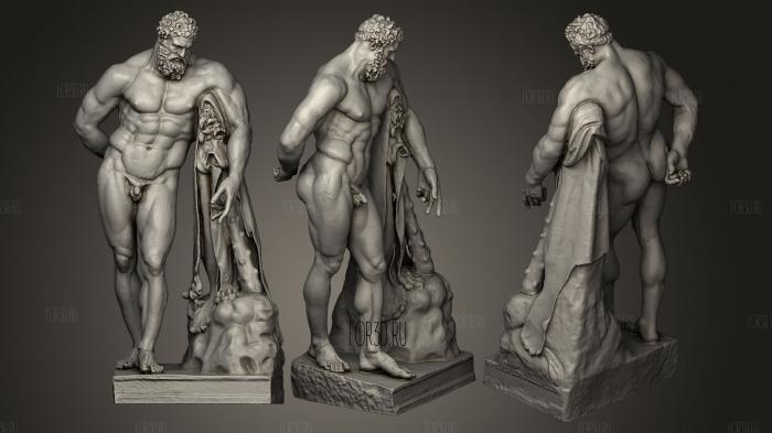 Hercules Farnese restoration model stl model for CNC