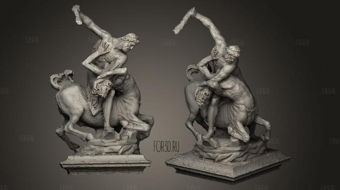 Hercules Slaying the Centaur Nessus stl model for CNC