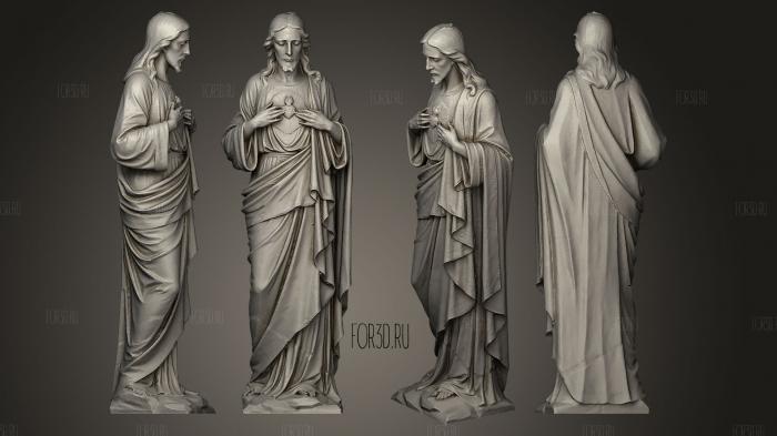 jesus figure staying stl model for CNC