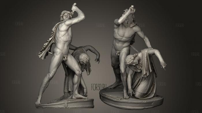 Ludovisi Gaul Killing Himself and His Wife stl model for CNC