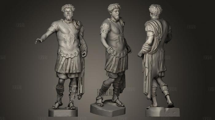 Marcus Aurelius Divo Marco Antonino stl model for CNC