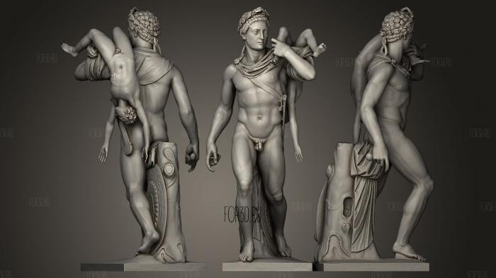 Neoptolemos and Astyanax Commodus Gladiator stl model for CNC