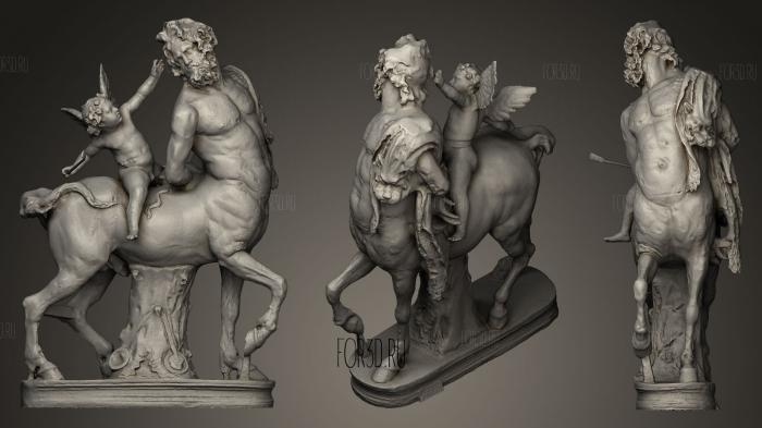 Old Centaur StateRestorations Cupid with crop stl model for CNC
