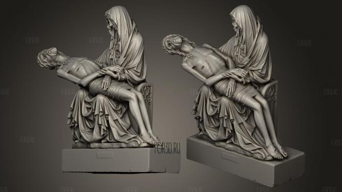 Pieta from the Marian Temples Trail stl model for CNC