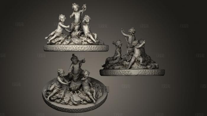 Statue Aux Enfants dits de Versailles stl model for CNC