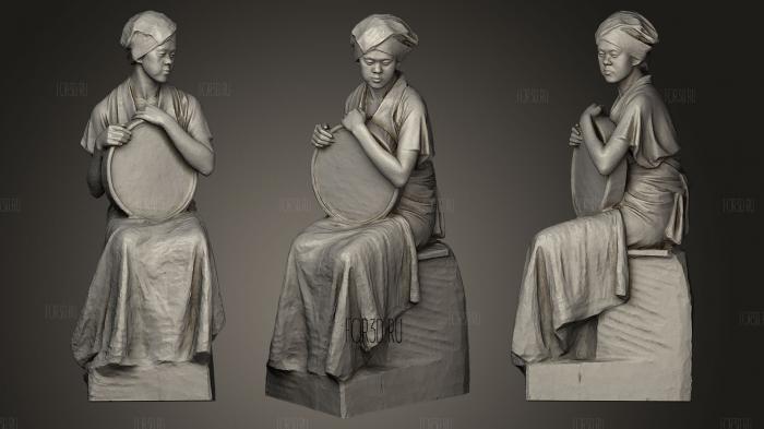 Arayori A Peasant Woman stl model for CNC