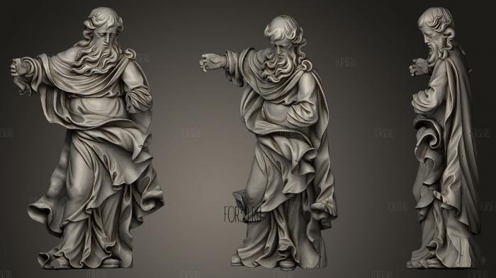 Figure of a Prophet Unknown sculptor 3d stl модель для ЧПУ