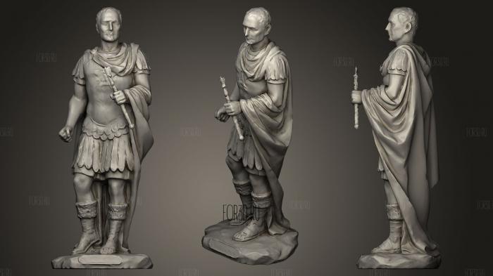 Gaius Julius Caesar stl model for CNC