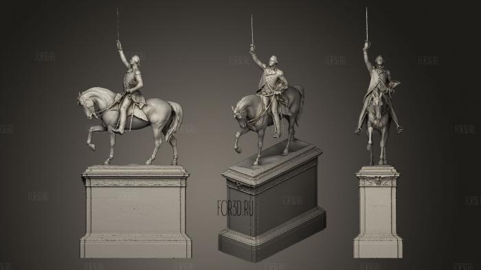 George Washington Equestrian statue stl model for CNC